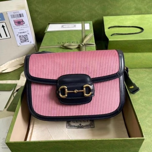 Gucci Horsebit 1955 kleine Tasche 602204 rosa