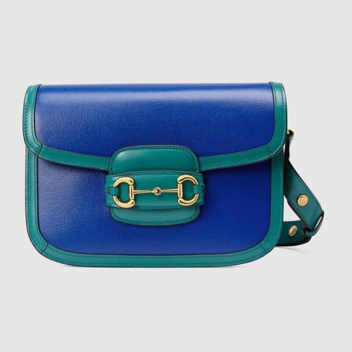 Gucci Horsebit 1955 kleine Umhängetasche 602204 blau