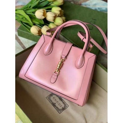 Gucci Jackie 1961 mittelgroße Einkaufstasche 649016 rosa