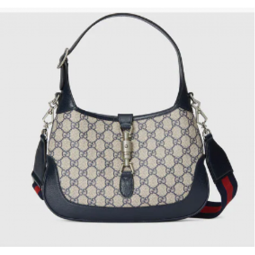 Gucci Jackie 1961 kleine GG Umhängetasche 678843 blau