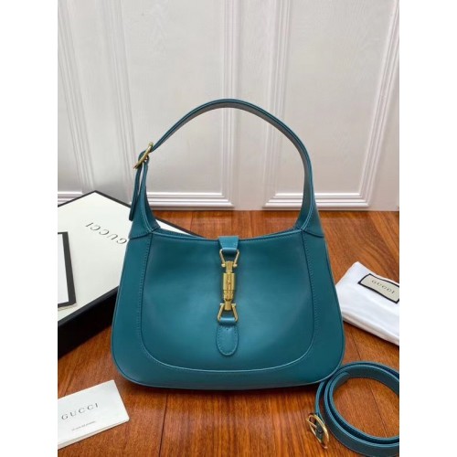 Gucci Jackie 1961 kleine Hobo-Tasche 636709 Türkis