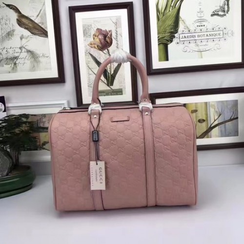 Gucci Joy Boston Tasche Unterschrift Leder 193603 Rosa
