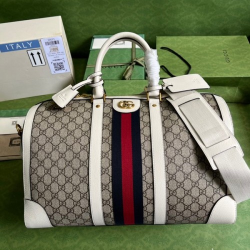 Gucci Jumbo GG große Reisetasche 696039 weiß