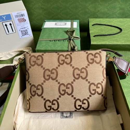 Gucci Jumbo GG Umhängetasche 699130 braun