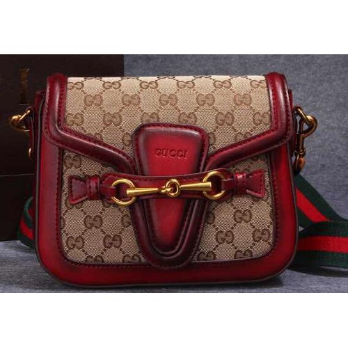 Gucci Lady Web Original GG Canvas Umhängetasche 383848 Rot