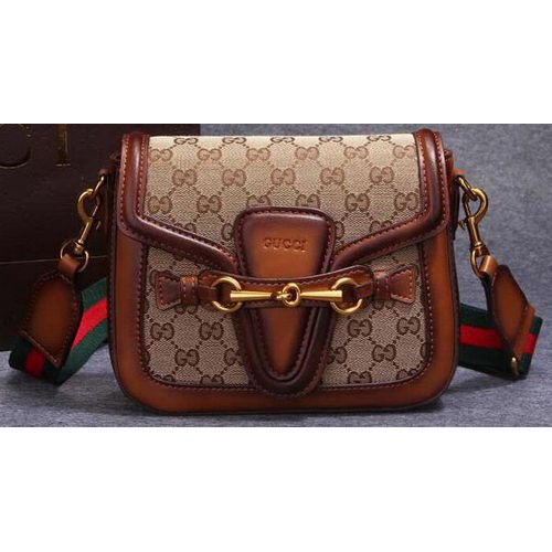 Gucci Lady Web Original GG Canvas Umhängetasche 383848 Weizen