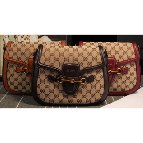 Gucci Lady Web Original GG Canvas Umhängetasche 383848