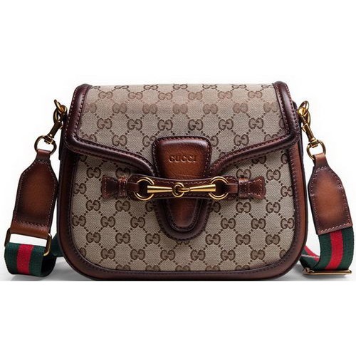 Gucci Lady Web Original GG Canvas Umhängetaschen 383848 Braun