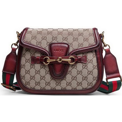 Gucci Lady Web Original GG Canvas Umhängetaschen 383848 Burgund