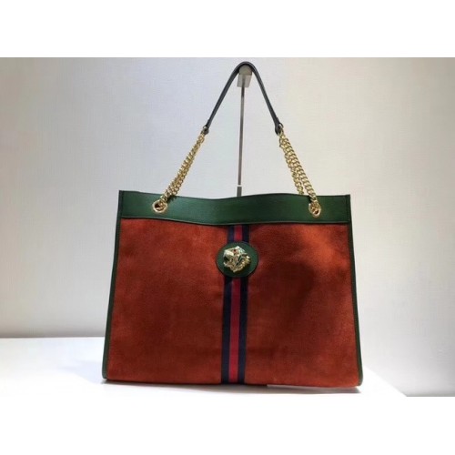 Gucci Large Tote mit Tigerkopf 537219 rot
