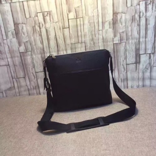 Gucci Messenger Bag aus Leder 394915 Schwarz
