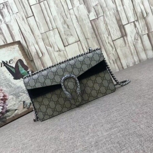 Gucci Medium Dionysus GG Canvas Umhängetasche 499623 schwarz