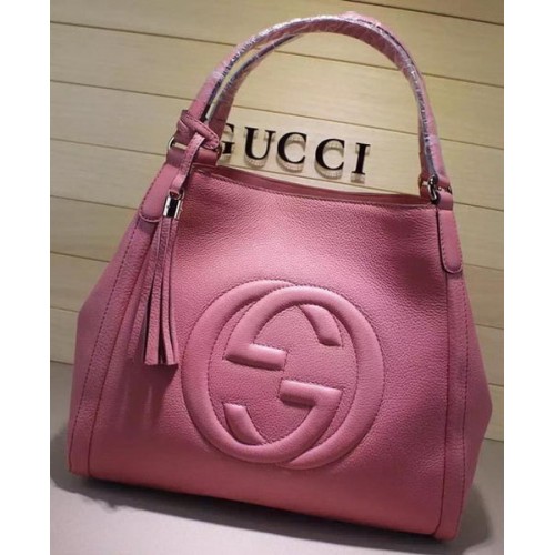 Gucci Medium Soho Umhängetasche Kalbsleder 282309 Rosa