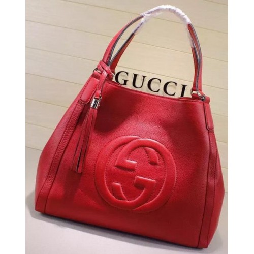 Gucci Medium Soho Umhängetasche Kalbsleder 282309 Rot