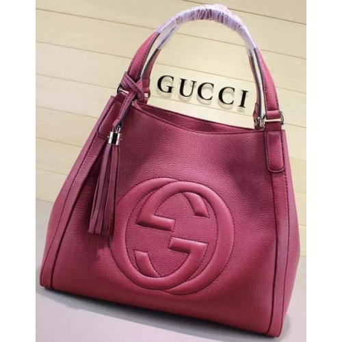 Gucci Medium Soho Umhängetasche Kalbsleder 282309 Rosy
