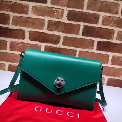Gucci Mittlere Umhängetasche 527857 Grün
