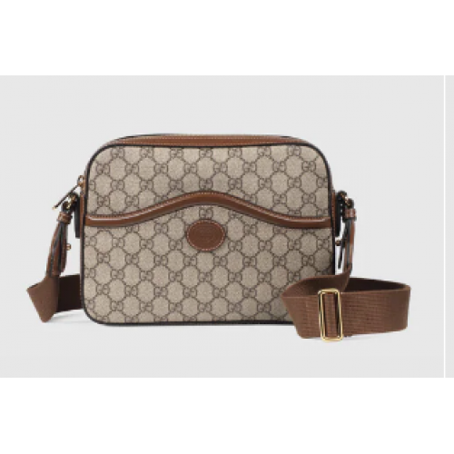 Gucci Umhängetasche mit Interlocking G 675891 braun