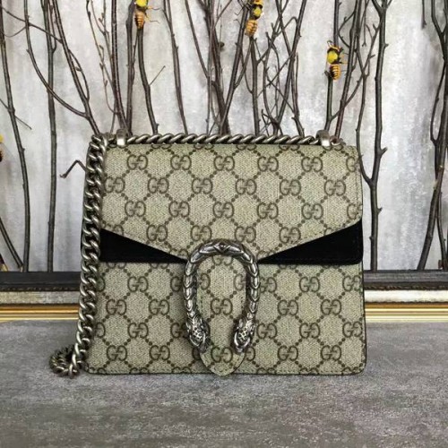Gucci Mini Dionysus GG Canvas Umhängetasche 421970 Schwarz
