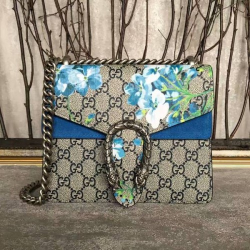 Gucci Mini Dionysus GG Canvas Umhängetasche 421970 Blau