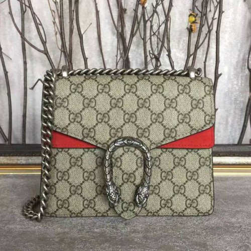 Gucci Mini Dionysus GG Canvas Umhängetasche 421970 Rot