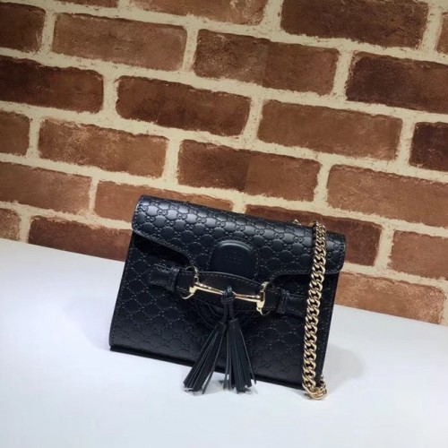 Gucci Mini Ledertasche 449636 schwarz