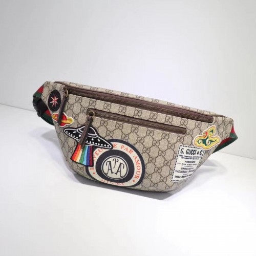 Gucci Night Courrier weiche GG Supreme Original Qaility Gürteltasche 529711 braun