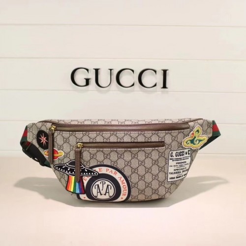 Gucci Night Courrier weiche GG Supreme Gürteltasche 529711 braun