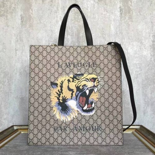 Gucci Now GG Canvas Tragetaschen 450950 Tiger