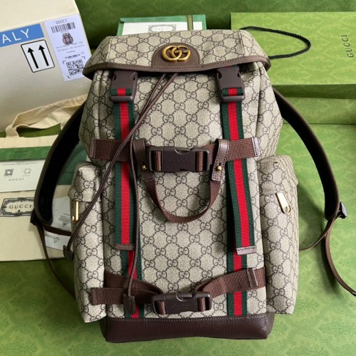 Gucci Ophidia GG Supreme Rucksack 690999 Braun