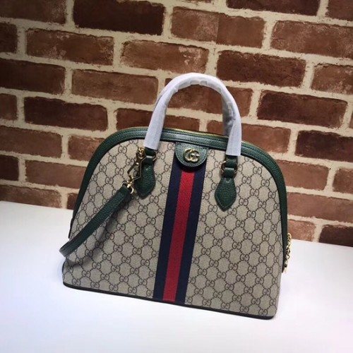 Gucci Ophidia GG mittelgroße Henkeltasche 524533 grün