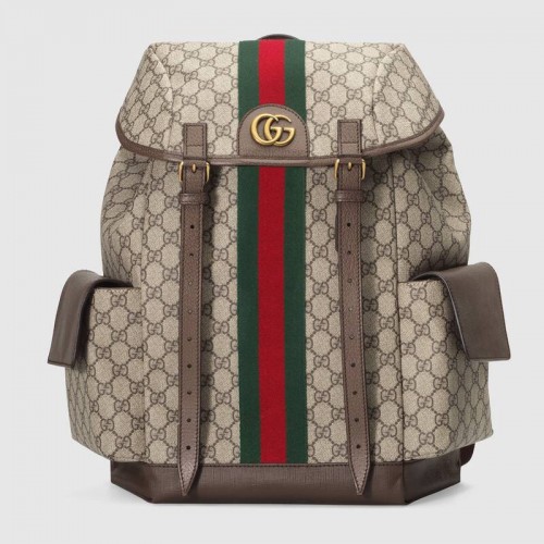 Gucci Ophidia Canvas mittlerer GG Rucksack 598140 braun