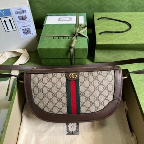 Gucci Ophidia große Umhängetasche 674096 braun