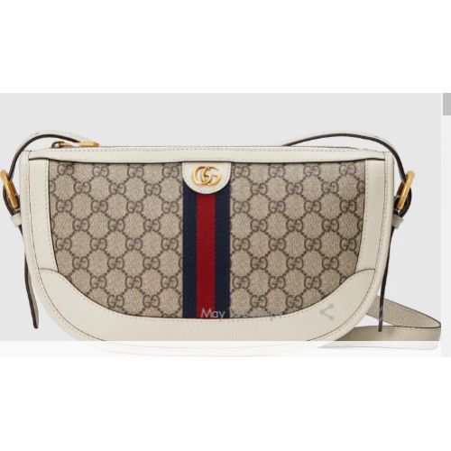 Gucci Ophidia große Umhängetasche 674096 weiß