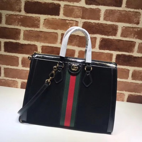 Gucci Ophidia mittelgroße Henkeltasche 524537 schwarz