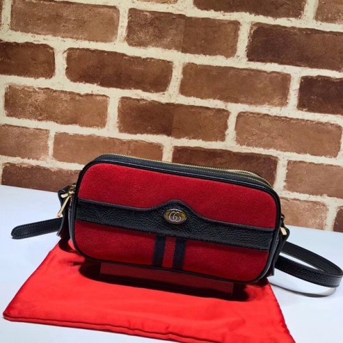 Gucci Ophidia Mini GG Tasche 546597 roter Samt