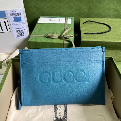 Gucci Ophidia Beutel Leder 681200 blau