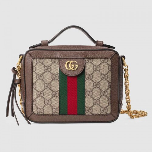 Gucci Ophidia Serie GG Mini Umhängetasche 602576 braun