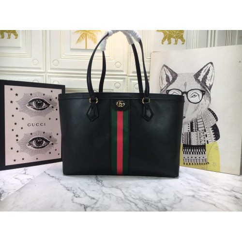 Gucci Ophidia Serie Medium GG Tragetasche 631685 Schwarz