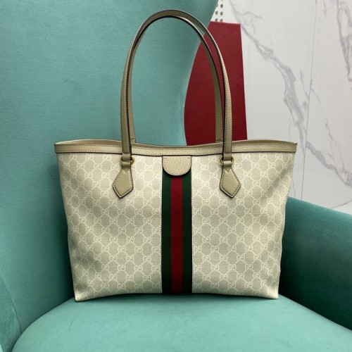 Gucci Ophidia Serie Medium GG Tote Bag 631685 hellgrau