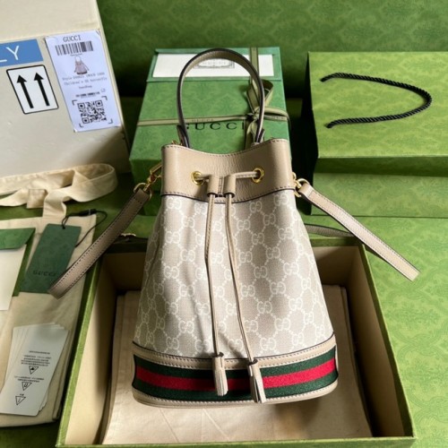 Gucci Ophidia kleine GG Beuteltasche 550621 Beige