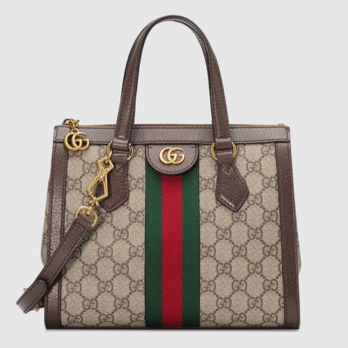 Gucci Ophidia kleine GG Tragetasche 547551 braun