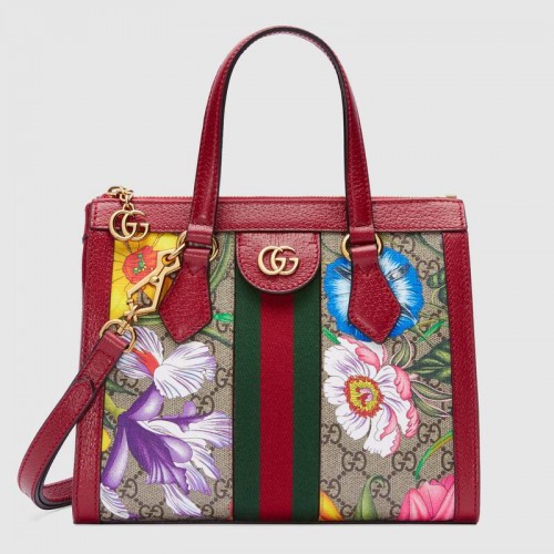 Gucci Ophidia kleine GG Tragetasche 547551 rot