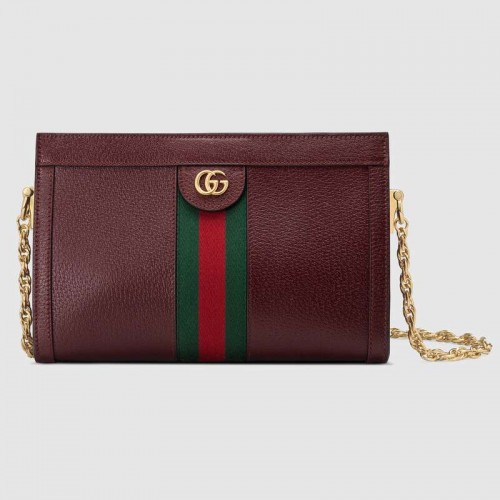 Gucci Ophidia kleine Umhängetasche 503877 Burgund