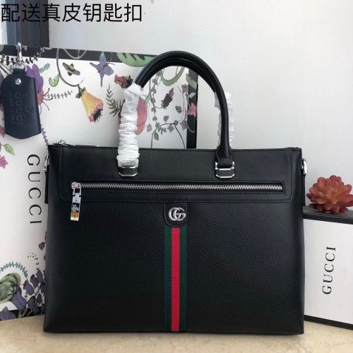 Gucci Original Leder GG Aktentasche Tasche G78945 Schwarz