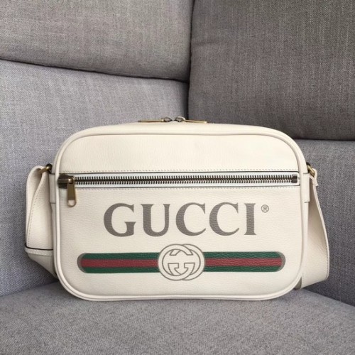 Gucci Print Umhängetasche 523589 weiß