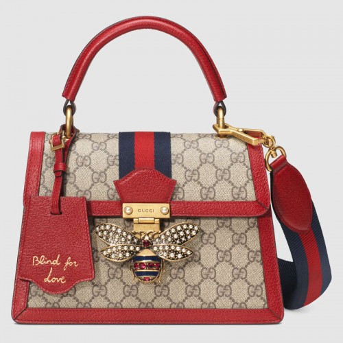 Gucci Queen Margaret GG kleine Henkeltasche 476541 rot