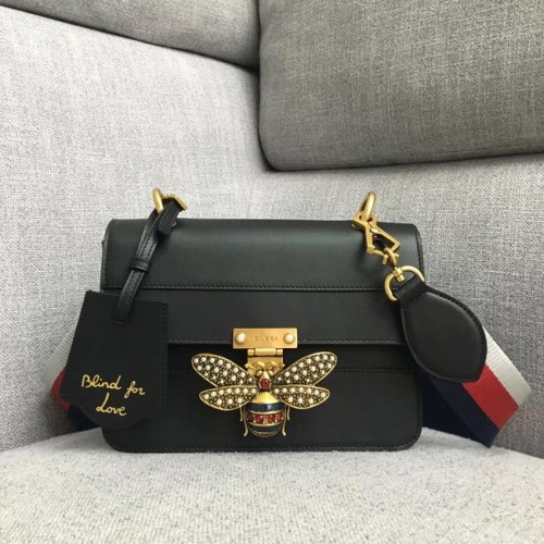 Gucci Queen Margaret kleine Umhängetasche 476542 schwarz