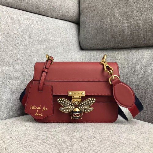 Gucci Queen Margaret kleine Umhängetasche 476542 rot
