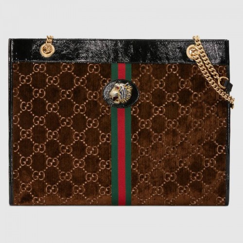 Gucci Rajah große Tragetasche 537219 Braun