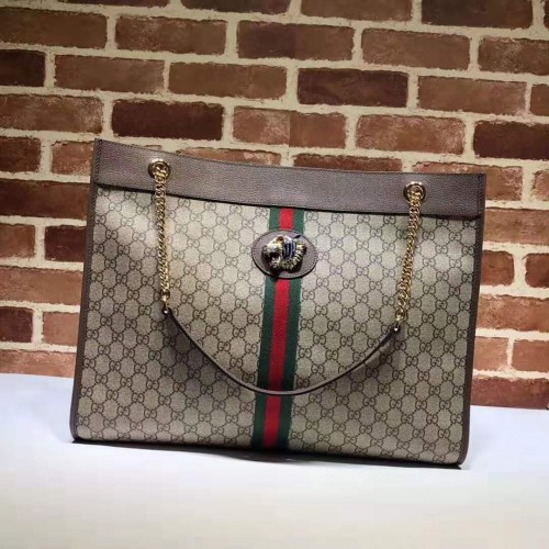 Gucci Rajah große Tragetasche 537219 Braun